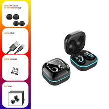 Load image into Gallery viewer, Sports Black Headphones Wireless Wearable Music Player Built-in Memory Sweatproof WaterproofWireless Bluetooth Headphones 5.1 Gaming Headset In Ear HiFi Sports Noise Cancel Earphone For Smartphones LED Display For Sports Running Workout
