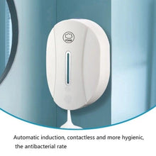 Load image into Gallery viewer, Spray Touchless Automatic Sensor Foam Soap Dispenser Hand Sanitizer Liquid Gel Alcohol Spray Wall Mounted Bathroom Device Tools Easy Refill Soap & Sanitizer Holder Hand Free Sensor Wall Mount Adjustable Liquid Gel