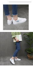 Load image into Gallery viewer, Spring Fashion Breathble Women Sneakers Leather Platform Shoes Women Lace Up Casual Shoes White Fashion Sneakers White PU Leather Platform Sneaker For Women Lace Up Walking Sneakers