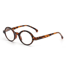 Load image into Gallery viewer, Spring Hinge Round Style Reading Glasses For Women And Men Diopter Magnifier Glasses In Black Sunglasses For Ladies Eyewear Small Frame Glasses