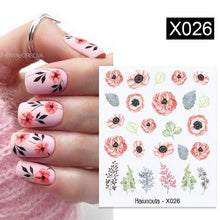 Load image into Gallery viewer, Spring Simple Green Theme Water Decal Sticker Flower Leaf Tree Summer Slider For Manicuring Nail Art Watermarks Art Decoration Manicure Tools Nail Watermark Decals iridescent Decoration Nail Self-Adhesive Decals Nail Stickers Water Transfer Fresh Nail