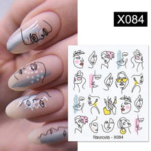 Load image into Gallery viewer, Spring Simple Green Theme Water Decal Sticker Flower Leaf Tree Summer Slider For Manicuring Nail Art Watermarks Art Decoration Manicure Tools Nail Watermark Decals iridescent Decoration Nail Self-Adhesive Decals Nail Stickers Water Transfer Fresh Nail