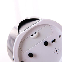 Load image into Gallery viewer, Square Round Small Alarm Clock Snooze Silent Sweeping Wake Up Table Clock Travel Alarm Clock Analog Small Simple Battery Operated Clock Non Ticking Alarm Clock Snooze Light Functions Bedside Table Clock Battery Powered Compact Portable Travel Alarm Clock