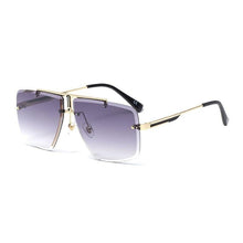 Load image into Gallery viewer, Square Sunglasses for Men Classic Oversized Sun Glasses Men And Women New Fashionable Street Snap Style New Frameless Sunglasses New Popular Square Shape Sunglasses For Men & Women