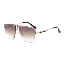 Load image into Gallery viewer, Square Sunglasses for Men Classic Oversized Sun Glasses Men And Women New Fashionable Street Snap Style New Frameless Sunglasses New Popular Square Shape Sunglasses For Men & Women