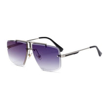 Load image into Gallery viewer, Square Sunglasses for Men Classic Oversized Sun Glasses Men And Women New Fashionable Street Snap Style New Frameless Sunglasses New Popular Square Shape Sunglasses For Men & Women