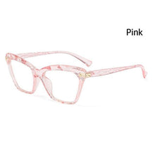 Load image into Gallery viewer, Square Women Reading Glasses Frame Crystal Multi-section Optical Computer Glasses Square Design Reading Glasses For Women Light Blocking Computer Reader Glasses For Men And Women