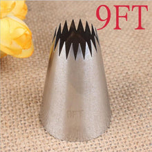 Load image into Gallery viewer, Stainless Steel Extra Large Icing Piping Nozzle Tips Cookie Cake Cream Fondant Nozzle Tubes Cake Decorating Tools Large Piping Cakes Decoration Set Nozzles Tips