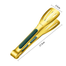 Load image into Gallery viewer, Stainless Steel Frying Shovel Clip Multifunctional Steak BBQ Tongs Pancake Fried Pizza Steak Fish Spatula Bread Kitchen Tool Stainless Steel Cooking Tongs Multifunctional Kitchen Tongs for Making Salads and Flipping Steak Clamps