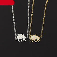 Load image into Gallery viewer, Stainless Steel Gold Cute Panda Cuff Bracelet Women Fashion Jewelry Animal Charm Panda Bracelet For Women Sterling Silver Panda Bracelets Cute Animal Jewelry Gifts For Women Girls