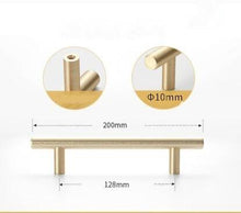 Load image into Gallery viewer, Stainless Steel Kitchen Door Cabinet T Bar Handle Pull Knob Door Pull Handle Stainless Door Handle Stainless Steel Hollow Bar Drawer Pulls Cupboard Knob For Kitchen Furniture