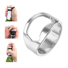 Load image into Gallery viewer, Stainless Steel Ring-shape Can Bottle Opener Bottle Cap Opening Remover Kitchen Gadgets Bar Useful Tools