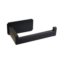 Load image into Gallery viewer, Stainless Steel Toilet Roll Holder Self Adhesive In Bathroom Tissue Paper Holder Black Finish Easy Installation No Screw Toilet Paper Holder Matte Black Toilet Tissue Roll Holders Dispenser And Hangers Wall Mounted For Bathroom And Kitchen