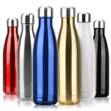 Load image into Gallery viewer, Stainless Steel Water Bottle BPA Free Thermos Water Beer Thermos 500ml for Sport Bottles Double-Wall Insulated Vacuum Flask Double-Walled Insulated Vacuum Flask Stainless Steel Drinking Bottle