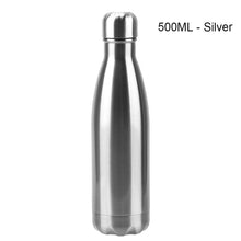 Load image into Gallery viewer, Stainless Steel Water Bottle BPA Free Thermos Water Beer Thermos 500ml for Sport Bottles Double-Wall Insulated Vacuum Flask Double-Walled Insulated Vacuum Flask Stainless Steel Drinking Bottle
