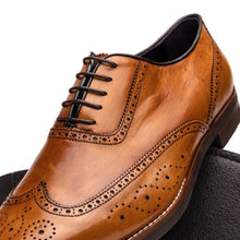 Load image into Gallery viewer, 25-562-CML STEPHANO Wingtip Oxford Camel