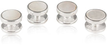 Load image into Gallery viewer, Men's Mother of Pearl Sterling Silver Tuxedo Cufflinks & Studs Formal Set for Wedding Solid 925 Includes Travel Gift Box