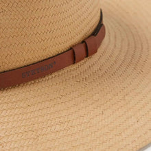 Load image into Gallery viewer, Stetson Limestone - Panama Straw Fedora Hat