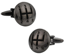 Load image into Gallery viewer, Stick Shift Cufflinks in Gun Metal