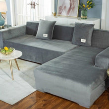 Load image into Gallery viewer, Stretchable Couch Cover Lounge Sofa Slipcover Furniture Cover Machine Washable Elasticated Sofa Covers Chaise Longue For Living Room Corner Armchair Elastic Cushion Couch Furniture 3 Seater Slipcover For Home