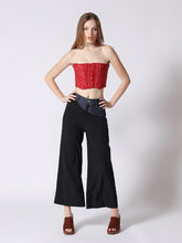 Load image into Gallery viewer, Stripe Bustier with Front Buttons