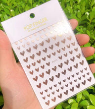 Load image into Gallery viewer, Stripe Line Nail Sticker Decal Thin Lining Line Art Self-Adhesive Peel Off Silver /Gold /White /Black Gold Stickers Accessories Strip Line Nail Decal Self-Adhesive 3D Wave Decal Decoration Metallic Curve Design Decoration for Women Girls