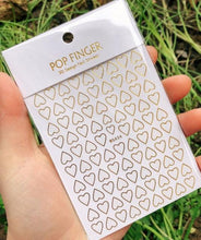 Load image into Gallery viewer, Stripe Line Nail Sticker Decal Thin Lining Line Art Self-Adhesive Peel Off Silver /Gold /White /Black Gold Stickers Accessories Strip Line Nail Decal Self-Adhesive 3D Wave Decal Decoration Metallic Curve Design Decoration for Women Girls