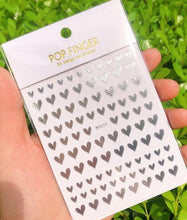 Load image into Gallery viewer, Stripe Line Nail Sticker Decal Thin Lining Line Art Self-Adhesive Peel Off Silver /Gold /White /Black Gold Stickers Accessories Strip Line Nail Decal Self-Adhesive 3D Wave Decal Decoration Metallic Curve Design Decoration for Women Girls