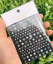 Load image into Gallery viewer, Stripe Line Nail Sticker Decal Thin Lining Line Art Self-Adhesive Peel Off Silver /Gold /White /Black Gold Stickers Accessories Strip Line Nail Decal Self-Adhesive 3D Wave Decal Decoration Metallic Curve Design Decoration for Women Girls