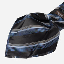 Load image into Gallery viewer, Corso - Silk Jacquard Tie - Black & Blue