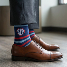 Load image into Gallery viewer, Stripe Sip Dress Socks