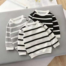 Load image into Gallery viewer, Striped Long-Sleeved Pullover T-Shirt | For Kids - # BAAA1111010030 & BOAA11510027