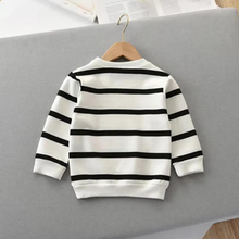 Load image into Gallery viewer, Striped Long-Sleeved Pullover T-Shirt | For Kids - # BAAA1111010030 & BOAA11510027