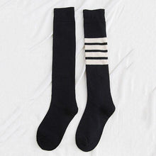 Load image into Gallery viewer, Striped Long Warm Thigh High Stockings Women's Casual Tube Thigh High Socks for School Over Knee High Socks for girls