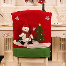 Load image into Gallery viewer, Stylish Chair Covers Christmas Santa Claus Chair Back Cover Christmas Dining Dinner Table Decoration New Year Party Supplies Dining Table Decoration for Home New Year Party