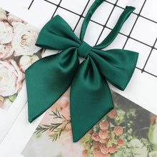 Load image into Gallery viewer, Stylish Colorful Women‘s Shirts Bowtie Ladies Girl School Wedding Party Bowtie For Women Adjustable Pre-tied Solid Color Handmade Bowties for Women