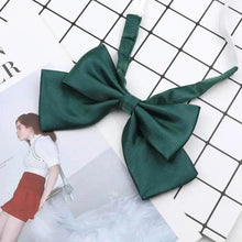 Load image into Gallery viewer, Stylish Colorful Women‘s Shirts Bowtie Ladies Girl School Wedding Party Bowtie For Women Adjustable Pre-tied Solid Color Handmade Bowties for Women