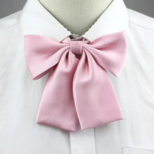 Load image into Gallery viewer, Stylish Colorful Women‘s Shirts Bowtie Ladies Girl School Wedding Party Bowtie For Women Adjustable Pre-tied Solid Color Handmade Bowties for Women