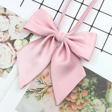 Load image into Gallery viewer, Stylish Colorful Women‘s Shirts Bowtie Ladies Girl School Wedding Party Bowtie For Women Adjustable Pre-tied Solid Color Handmade Bowties for Women