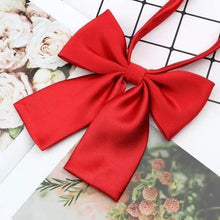 Load image into Gallery viewer, Stylish Colorful Women‘s Shirts Bowtie Ladies Girl School Wedding Party Bowtie For Women Adjustable Pre-tied Solid Color Handmade Bowties for Women