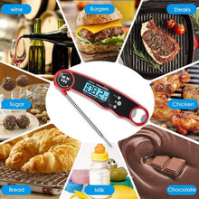 Load image into Gallery viewer, Stylish Instant Read Meat Thermometer Waterproof Ultra Fast Digital Food Water Milk Thermometer With Backlight & Calibration Digital Food Probe for Kitchen Outdoor Grilling And BBQ