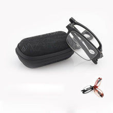 Load image into Gallery viewer, Stylish Plastic Folding Reading Glasses For Women And Men Frame Foldable Compact Folding Reading Glasses Women Men Blue Light Blocking Spring Hinge Readers Computer Slim Pocket Eyeglasses