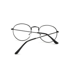 Load image into Gallery viewer, Stylish Reading Glasses With Metal Round Frame For Men & Women Blue Light Blocking Glasses for Women Men Round Metal Frame Clear Lens Computer Eyeglasses