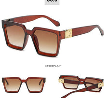 Load image into Gallery viewer, Stylish Square Sunglasses For Women & Luxury Eyeglasses For Women And Men square Sun Glasses For Men Eyewear Women Oversized Square Frame Sunglasses Multiple Tinted Glitter Inspired Stylish Shades