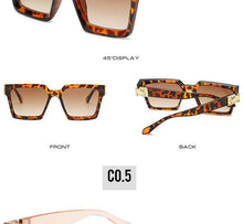 Load image into Gallery viewer, Stylish Square Sunglasses For Women & Luxury Eyeglasses For Women And Men square Sun Glasses For Men Eyewear Women Oversized Square Frame Sunglasses Multiple Tinted Glitter Inspired Stylish Shades
