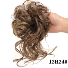 Load image into Gallery viewer, Stylish Synthetic Hair Bun Chignon Messy Curly Hair Band Elastic Scrunchy False Hair Pieces For Women Hairpins Black Brown Clip in Hair Extension For Volumized Hair Buns For Girls