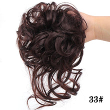 Load image into Gallery viewer, Stylish Synthetic Hair Bun Chignon Messy Curly Hair Band Elastic Scrunchy False Hair Pieces For Women Hairpins Black Brown Clip in Hair Extension For Volumized Hair Buns For Girls