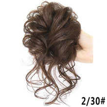 Load image into Gallery viewer, Stylish Synthetic Hair Bun Chignon Messy Curly Hair Band Elastic Scrunchy False Hair Pieces For Women Hairpins Black Brown Clip in Hair Extension For Volumized Hair Buns For Girls