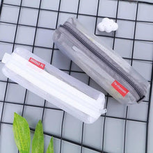 Load image into Gallery viewer, Stylish Transparent Office Pencil Case Simple Design Pen Bags Cute Storage Lightweight Pencil Bags For Student
