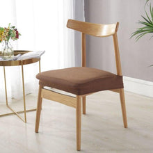 Load image into Gallery viewer, Stylish Waterproof Stretch Chair Seat Cover Elastic Seat Covers For Dining Room Chairs Home Simple Seat Covers For Chairs Soft Removable Dining Chair Slipcovers Stretch Solid Chair Covers Protectors for Dining Room Kitchen Chairs